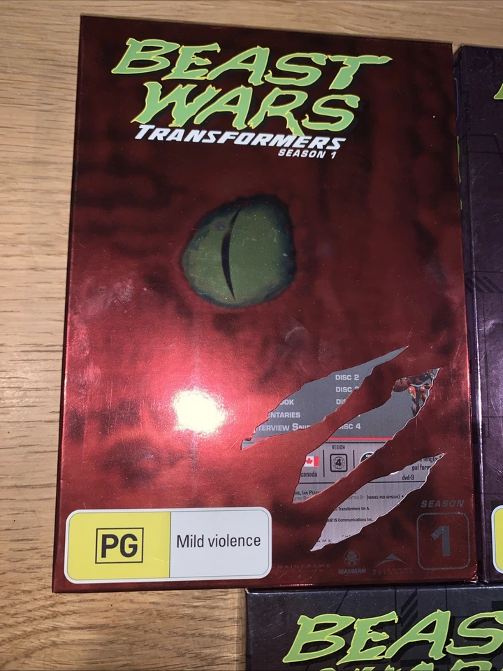 Beast Wars Transformers Season 1 2 3 - Complete Series - Region 4 DVD Free Post - image 2 of 4