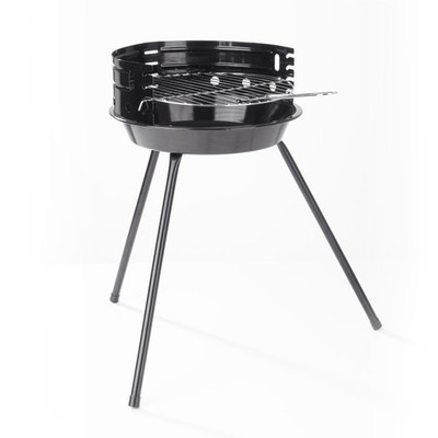 Rundgrill BBQ Grill Holzkohlegrill Standgrill 30 cm Edelstahl Holzkohle LANDMANN