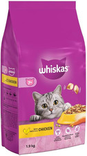 Whiskas 7+ Senior Chicken 4 X 1.9 Kg Bags, Senior Dry Cat Food 6.46 per kilo