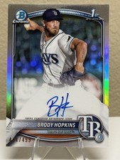 2025 Bowman Chrome Brody Hopkins Auto Refractor /499 - Tampa Bay Rays Prospect