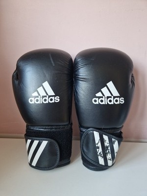 Adidas Speed 50 Boxhandschuhe schwarz rot 10oz gebrauchter Zustand