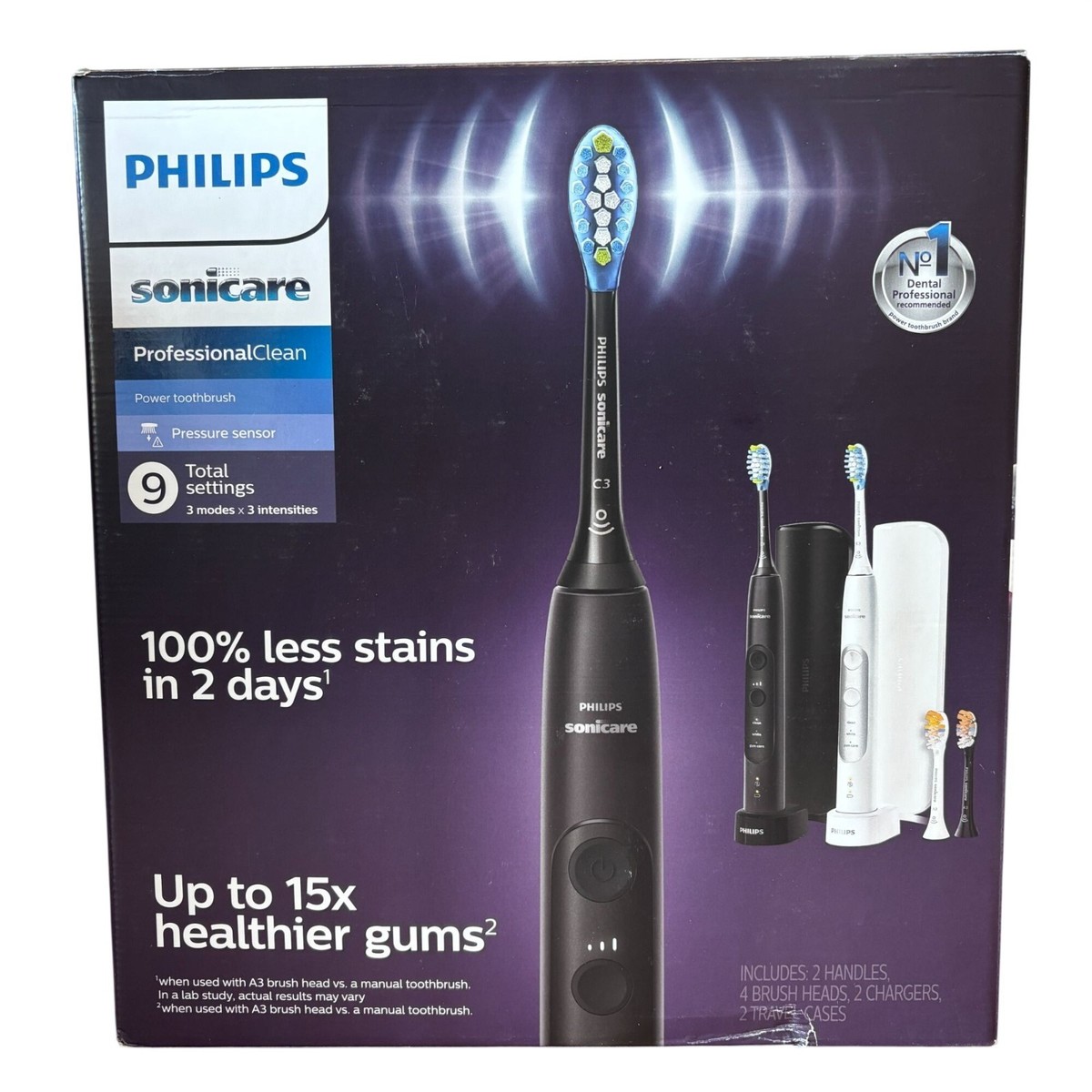 Philips Sonicare Professional Clean Toothbrush 2 Pack | eBay