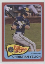 2021 Topps 1965 Topps Redux Red Border 24/70 Christian Yelich #T65-29 1dm4