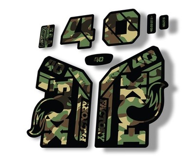 FOX 40 2021 Factory Forks Suspension Decals Sticker Set Adhesive Camo