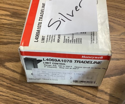 (Lot Of 2) NOS Honeywell Limit Control L4069A 1078 Tradeline HVAC (Silver) - Picture 2 of 8