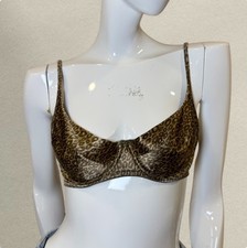 Victoria  s Secret Y2K Leopard Print Bra 36C Feb 2000 Vintage