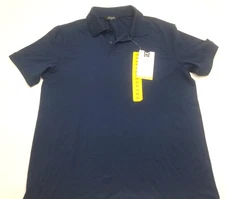 Members Mark Performance Golf Polo Shirt Short Sleeve Mens M Blue NWT
