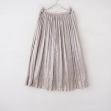  Cloth Cross Random Pleated Long Skirt