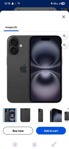 Apple iPhone 16 - 128 GB - Black AT&T