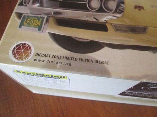 Exact Detail 1968 Pontiac Firebird 400 1/18 Diecast Limited Edition 1/1000 - Foto 20 di 20