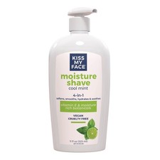 Kiss My Face 4-in-1 Moisture Shave, Cool Mint 11 11 Fl Oz Pack of 1 , Orange