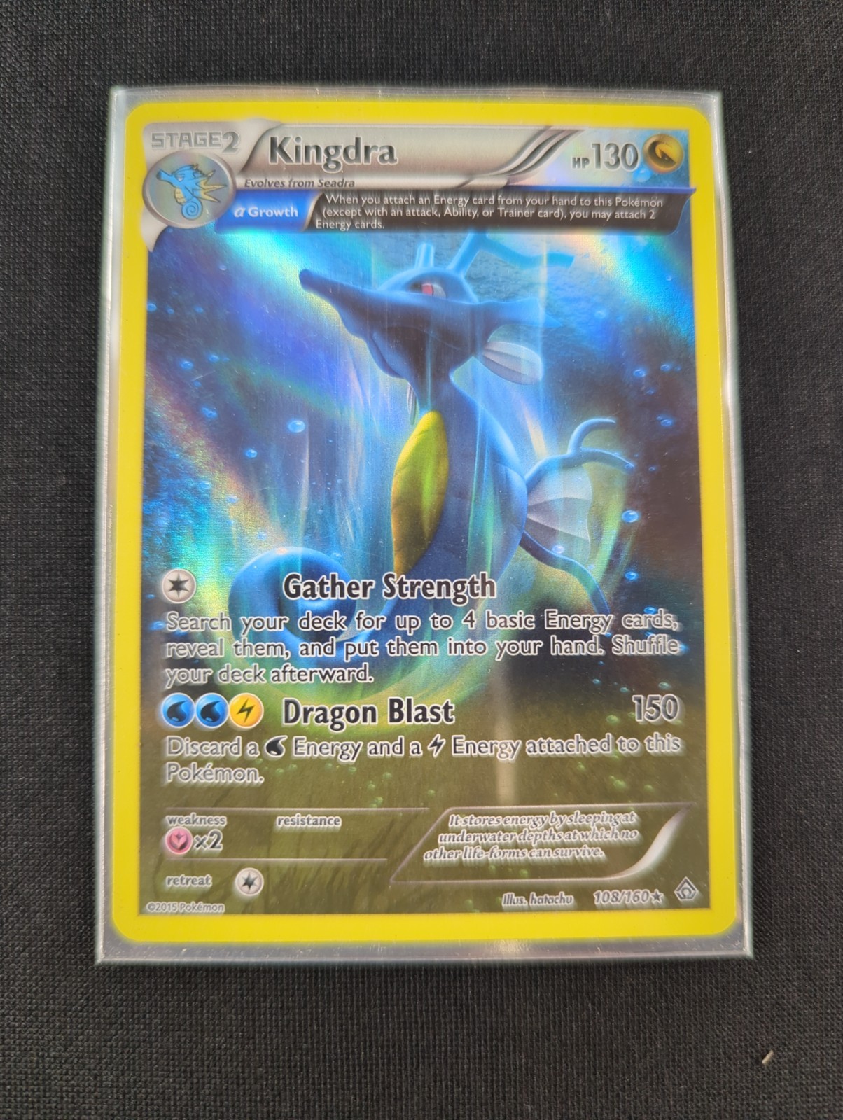 Kingdra 108/160 Holo Rare Primal Clash Pokemon Holo NM/M