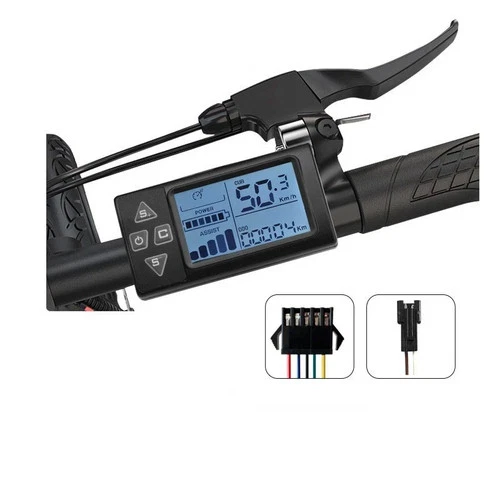 24V-72V EBike Accessories Lighted wire S861 Color LCD Display 5Pin+2Pin SM plug