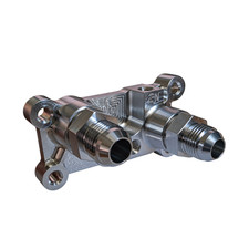 Ford Duratec 2.0L | 2.3L | 2.5L - Oil Take Off Plate - 2 x AN10 Fittings MODESTY