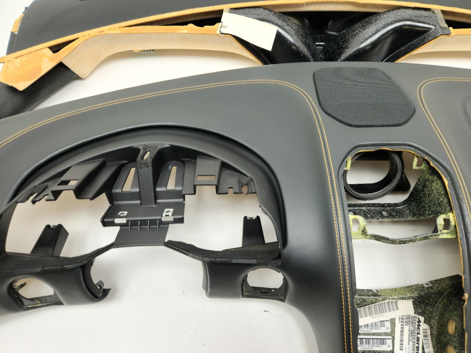 2015-2017 MCLAREN 650S DASHBOARD INSTRUMENT CLUSTER PANEL LEATHER ASSEMBLY OEM