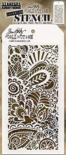 Tim Holtz - Stampers Anon Stencil, Doodle Art 1 -Layered