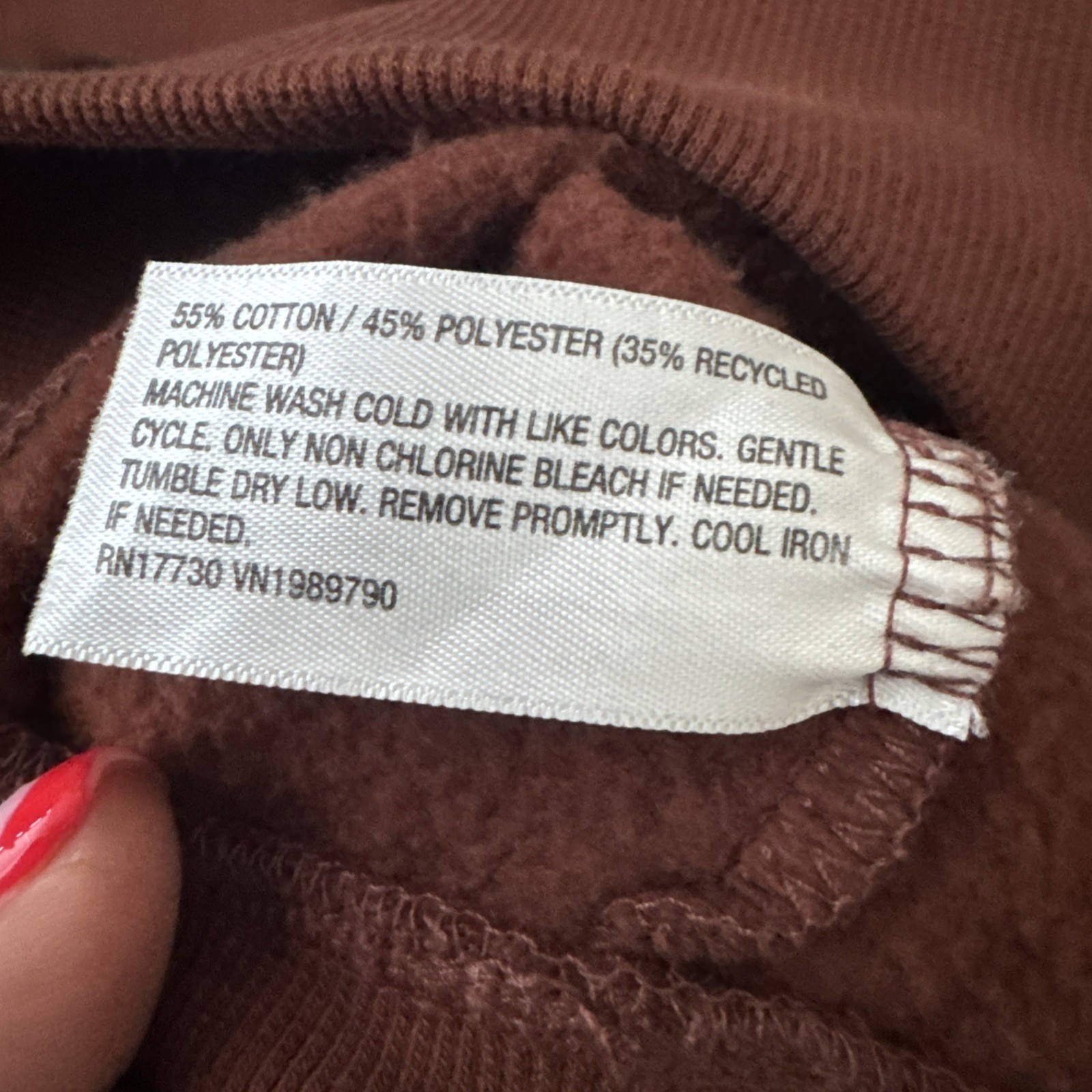 Universal Thread Quarter Zip Crop Sweatshirt Brow… - image 7