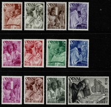 Belgium 1941 Orval Charity Stamps - Complete Set Of Twelve Stamps - MNH