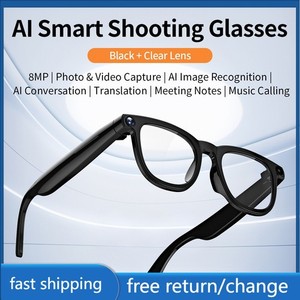 AI Smart Glass Caméra Bluetooth /Traduction/Photo/Video fit IOS/Android TH