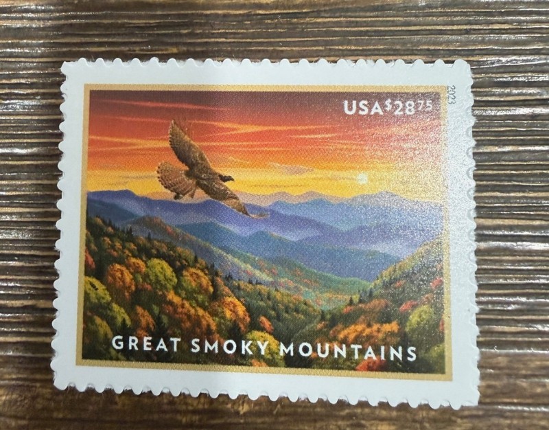 2023 USA #5752 $28.75 Great Smoky Mountains - Express Mail   Mint NH