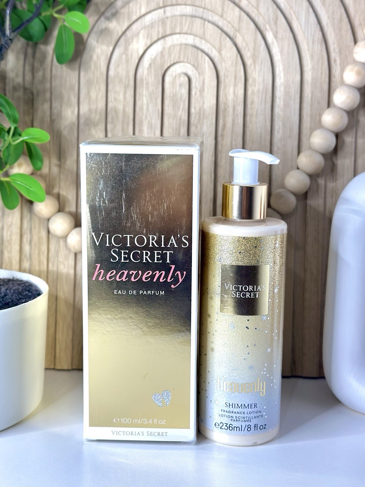 Victoria’s Secret Heavenly Eau de Parfum 100ml & Shimmer Fragrance Lotion 236ml