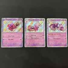 Tinkatink, Tinkatuff & Tinkaton 165/091 166/091 167/091 Paldean Fates Shiny Holo on eBay