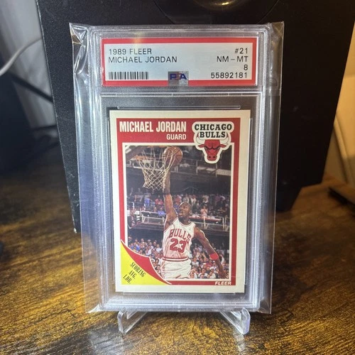 1989-90 Fleer - Michael Jordan #21 PSA #8