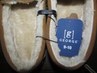 George Camel Tan Brown Real Suede Slippers Men's Size 9/10 Indoor Outdoor Soles — photo 5