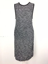 Alice + Olivia Dress Size M 8/10 UK Havana Eyelash Fitted Wool Knitted Career