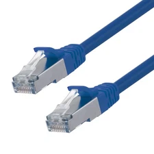 Ethernet Patch Cable CAT6, F/UTP, 26AWG, 1 Ft,  5 pack, Blue
