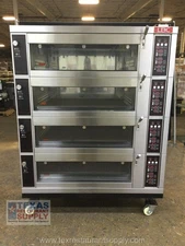 LBC SE921 Bakery Electric Four Deck Bakery Oven With Casters Year 2023