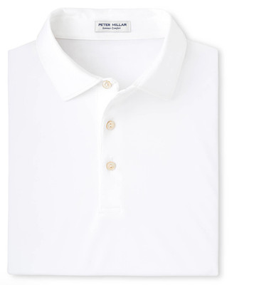 NEW! PETER MILLAR SHIRT SUMMER COMFORT POLO - WHITE