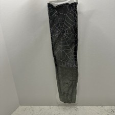 Black and Silver Spider Web Gloves 20.5" Long Fun World Halloween Costume