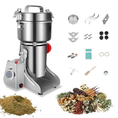 Electric Grain Grinder 800g,Swing Type Grain Mill Grinder 3000W,110V Stainles