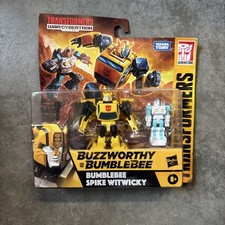 NEW  Hasbro Transformers Buzzworthy Bumblebee & Spike Witwicky War for Cybertron