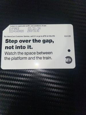 #ad Metrocard Rate MTA Expires 03 31 26 Rare Metrocard Retired On The 31st Of Dec $140.00