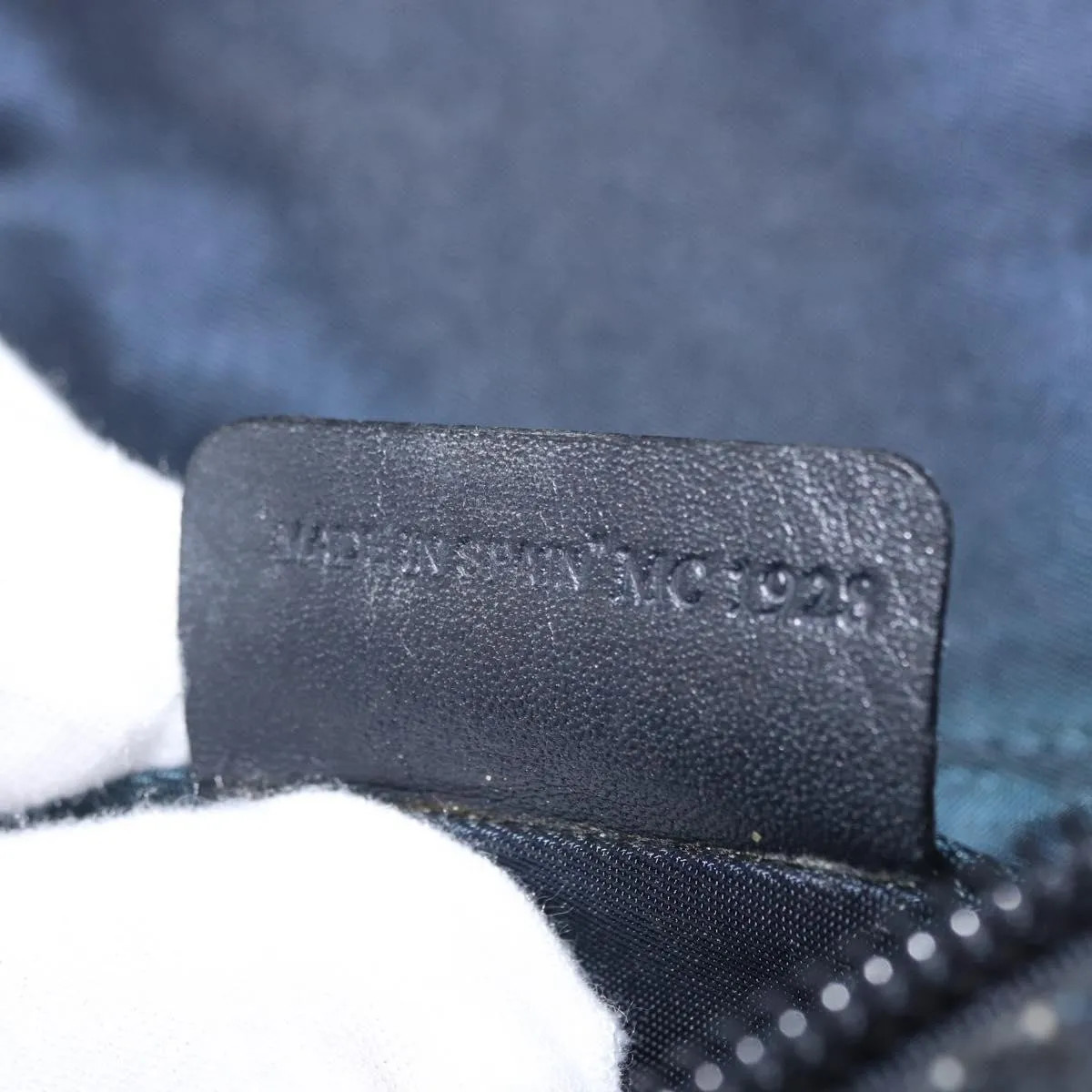 Christian Dior Saddle Zip Pouch Diorissimo Canvas Blue Clutche & Pouche Bag image 6