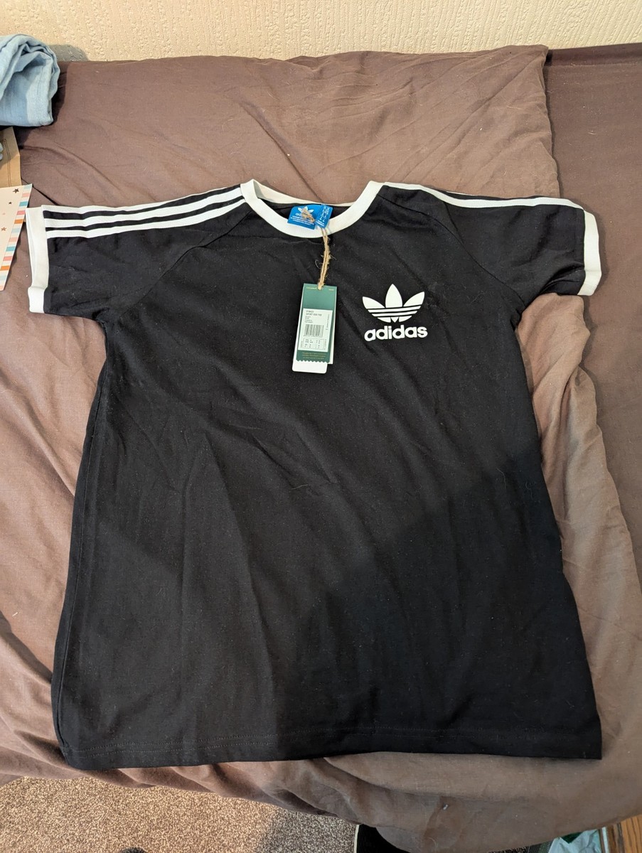 adidas Men's 3-Stripes T-Shirt - Black, M (CW1202) for sale online | eBay UK