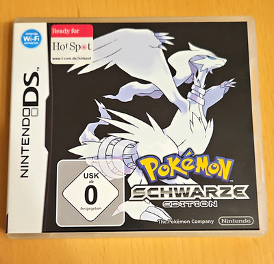 Nintendo Pokémon Schwarze Edition DS mit Originalhülle & Anleitung USK 0