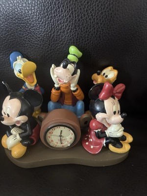 Walt Disney Best Friends Quartz Clock Mickey Minnie Donald Goofy Pluto