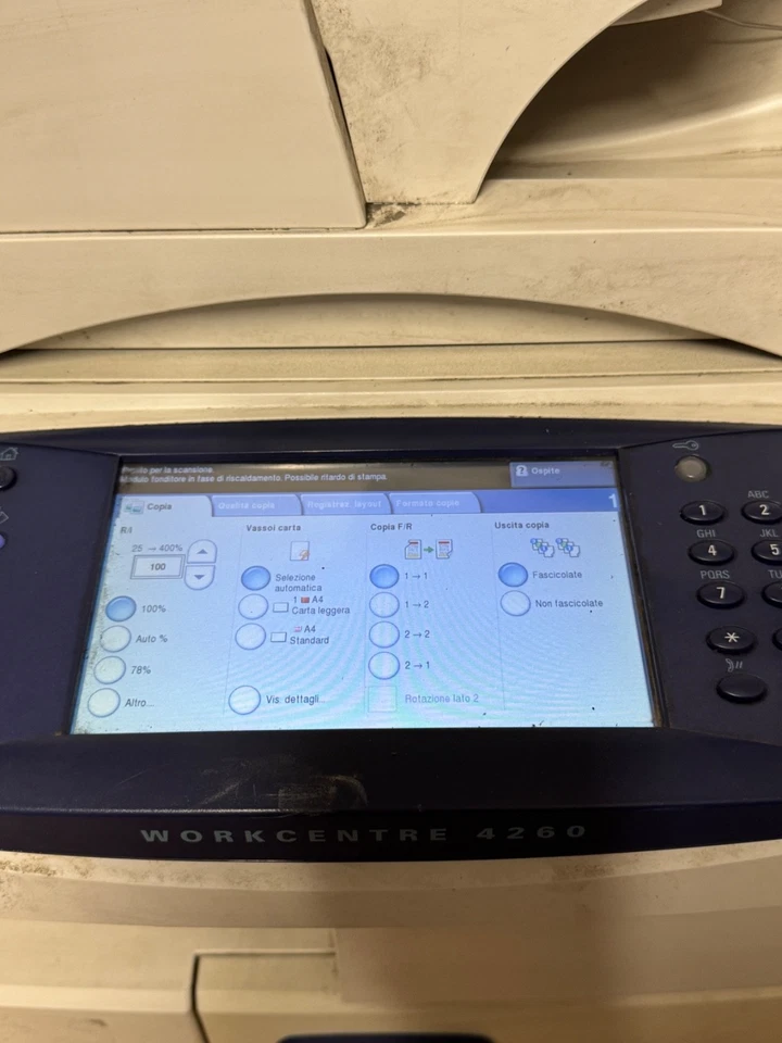 Xerox WorkCentre 4260 Multifunzione A4 Laser B/N 50ppm Duplex Rete USB ADF S/N 3 - Immagine 3 di 4