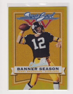 2022 Panini Classics Banner Season Terry Bradshaw #BS-16 Gold #/99