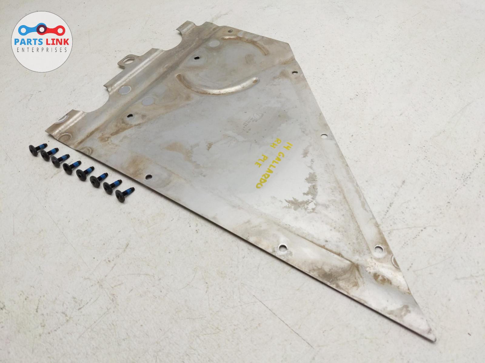 2010-2014 LAMBORGHINI GALLARDO REAR RIGHT UNDERBODY FLOOR SHIELD PLATE LP550 560