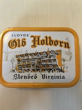 Vintage Lloyds Old Holborn Tobacco Tin - Unhinged Empty Tin
