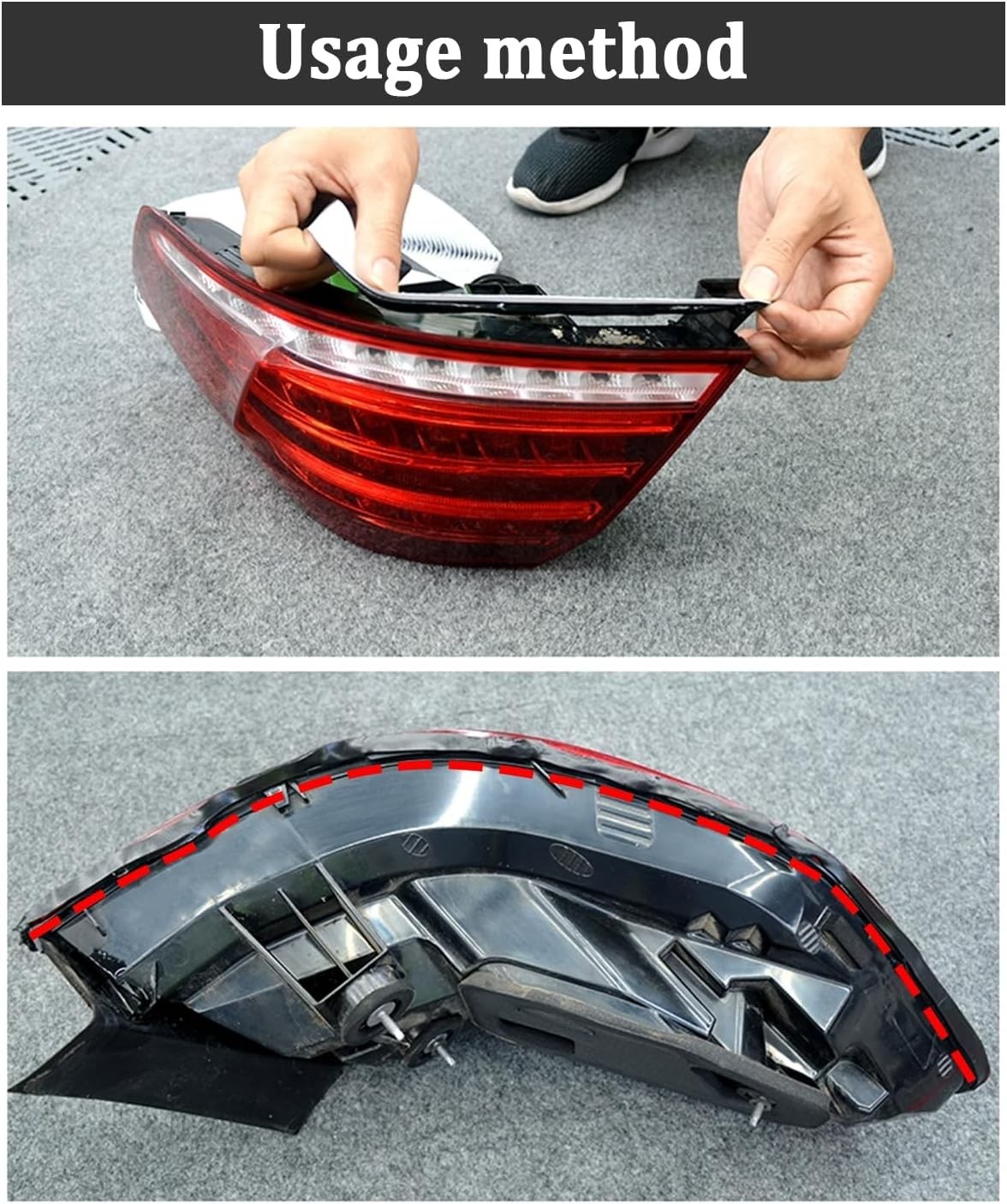 13Ft Car Headlight Sealant Butyl Tape,Waterproof Sealant Caulking Tape Av