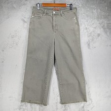 Judy Blue JB88734 Garment Dyed Straight Leg Jeans Size 13/31 Olive Green EUC