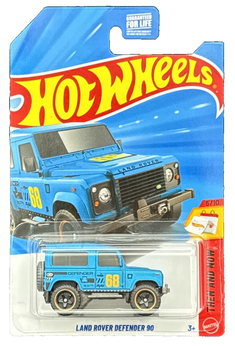 Hot Wheels 2025 HW Then And Now 5/10 Blue Land Rover Defender 90