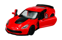 Welly 2017 Chevrolet Corvette Z06 Rot 1:34 Die Cast Metal Model Neu Kasten 43752