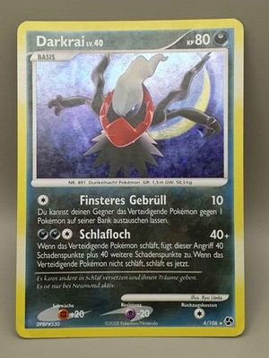 Pokémon Karte Darkrai Lv.40 4/106 DP Great Encounters Holo Rare Deutsch GD