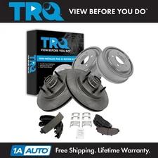 TRQ Brake Pad & Rotor,Shoe & Drum Kit Semi-Metallic Fits 1997-1999 Ford F-150